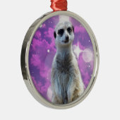 Meerkat mit Sparkle Ornament Aus Metall (Rechts)