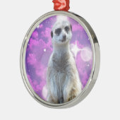 Meerkat mit Sparkle Ornament Aus Metall (Links)