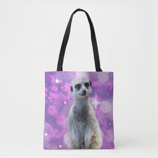 Meerkat mit Sparkle Tasche (Vorderseite)