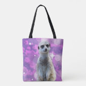Meerkat mit Sparkle Tasche (Rückseite)