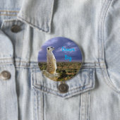 Meerkat mit Traumbotschaft, Button (Beispiel)