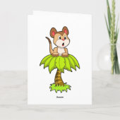 Meerkat mit Tree Karte (Rückseite)