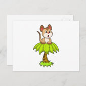 Meerkat mit Tree Postkarte (Vorne/Hinten)