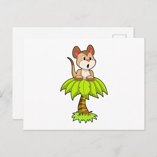 Meerkat mit Tree Postkarte (Vorne/Hinten)