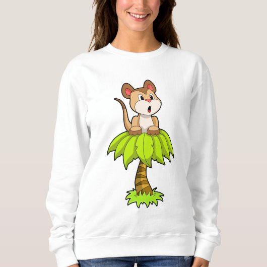 Meerkat mit Tree Sweatshirt (Vorderseite)