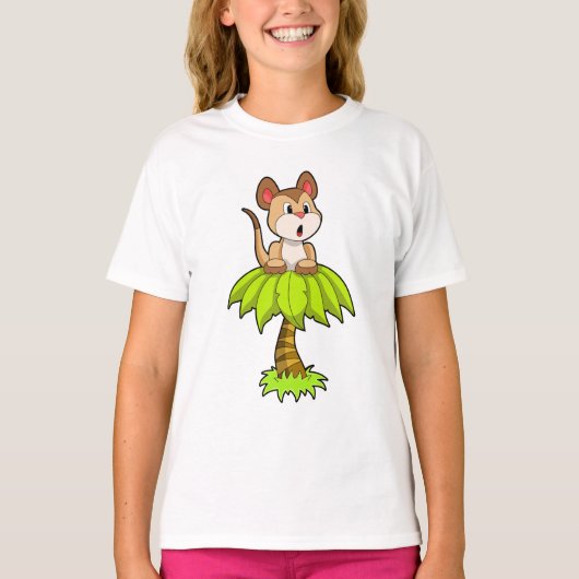 Meerkat mit Tree T-Shirt (Vorderseite)