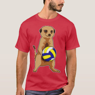 Meerkat mit Volleyball T-Shirt