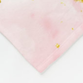 Meerkat Moderner Glitzer Pastell Print Fleecedecke (Ecke)