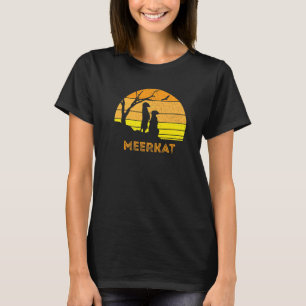 Meerkat Mongoose Kalahari Wüste Sunset Safari Afra T-Shirt