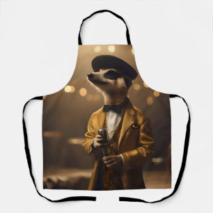 "Meerkat Moonlight: Eine Crooner's Serenade" Schürze
