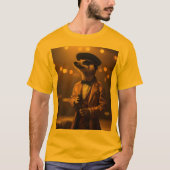 "Meerkat Moonlight: Eine Crooner's Serenade" T-Shirt (Vorderseite)