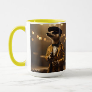 "Meerkat Moonlight: Eine Crooner's Serenade" Tasse