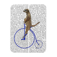 Meerkat On Blue Penny Farthing