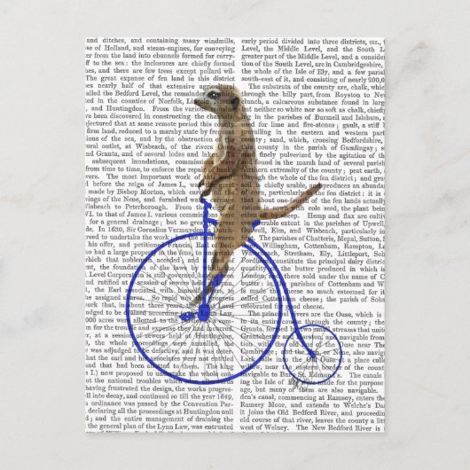 Meerkat On Blue Penny Farthing Postkarte (Vorderseite)