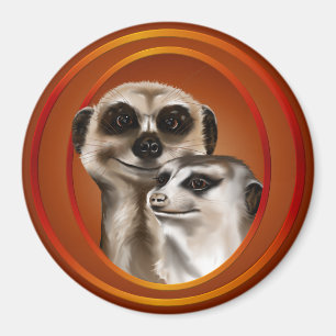 Meerkat Paar-Magneten Magnet