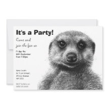 Meerkat Party Einladung