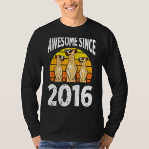 Meerkat Phantastisch Seit 2016 6. Geburtstag 6 Jah T-Shirt