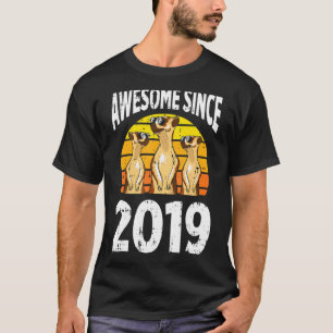 Meerkat Phantastisch Seit 2019 3. Geburtstag 3 Jah T-Shirt