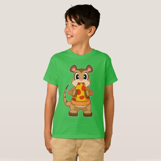Meerkat Pizza T-Shirt (Vorne ganz)