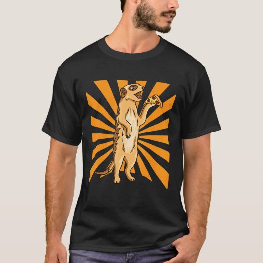 Meerkat Pizza T-Shirt (Vorderseite)