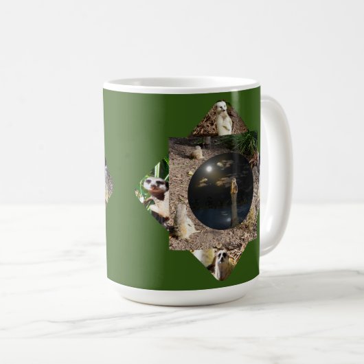 Meerkat Polyskop, Tasse Kaffee (VorderseiteRechts)