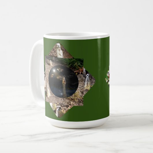 Meerkat Polyskop, Tasse Kaffee (Vorderseite Links)