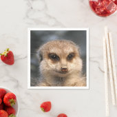 Meerkat-Portrait 002 Serviette (Beispiel)