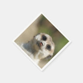 Meerkat-Portrait 003 Serviette (Ecke)