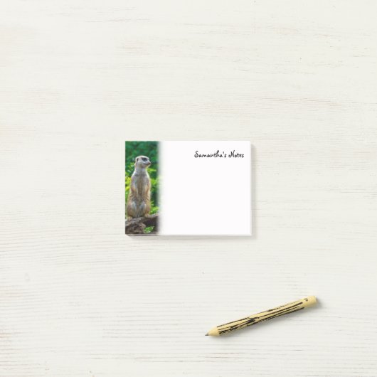 Meerkat Post-It-Notes Post-it Klebezettel (Auf Schreibtisch)