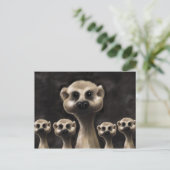 Meerkat Postkarte (Stehend Vorderseite)
