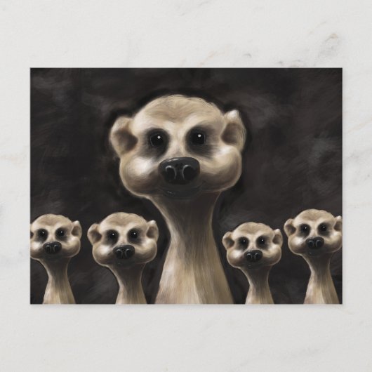 Meerkat Postkarte (Vorderseite)