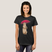 Meerkat Rain Umbrella T-Shirt (Vorne ganz)