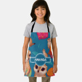 Meerkat Rainbow Personalisiertes Muster Schürze (Insitu)