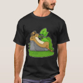 Meerkat Relaxing Rock T-Shirt (Vorderseite)