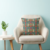 Meerkat Retro Print Kissen (Stuhl )