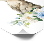 Meerkat, Safari, Dschungel, Blumen, Kinderzimmer J Fotodruck (Ecke)