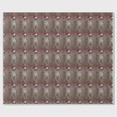 Meerkat Santa Claus Geschenkpapier (Flach)