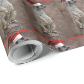 Meerkat Santa Claus Geschenkpapier (Rolleneckpunkt)