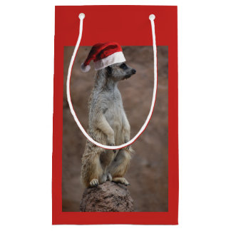 Meerkat Santa Claus Kleine Geschenktüte