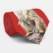 Meerkat Santa Claus Krawatte (Gerollt)