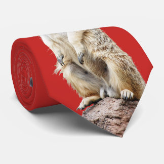 Meerkat Santa Claus Krawatte