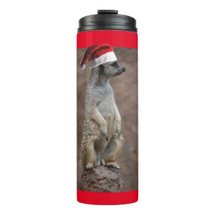 Meerkat-Santa Thermosbecher
