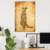 Meerkat Schutz Poster (Heimbüro)