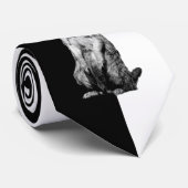 Meerkat Schwarzweiss-Plätzchen halb und halb Krawatte (Gerollt)