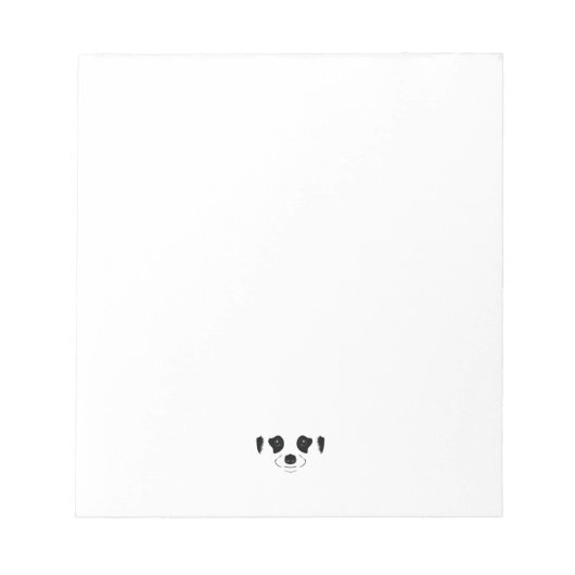 Meerkat-Silhouette Notizblock (Vorderseite)