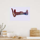 Meerkat-Silhouette Poster (Küche)