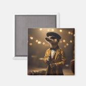 Meerkat Sinatra, Magnet (Vorderseite/Rückseite)