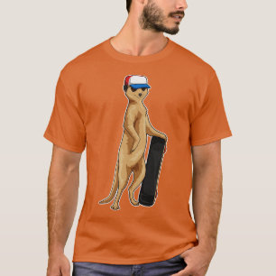 Meerkat Skater Skateboard Sport T-Shirt