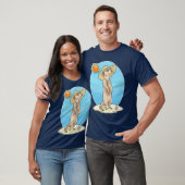 Meerkat Strand Strohhut Sommer T-Shirt (Unisex)