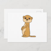 Meerkat Süßvieh für Kinder Postkarte (Vorne/Hinten)